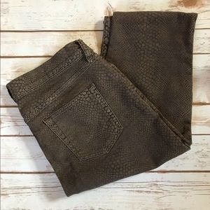 The Gap Snake skin patterned skinny jeans